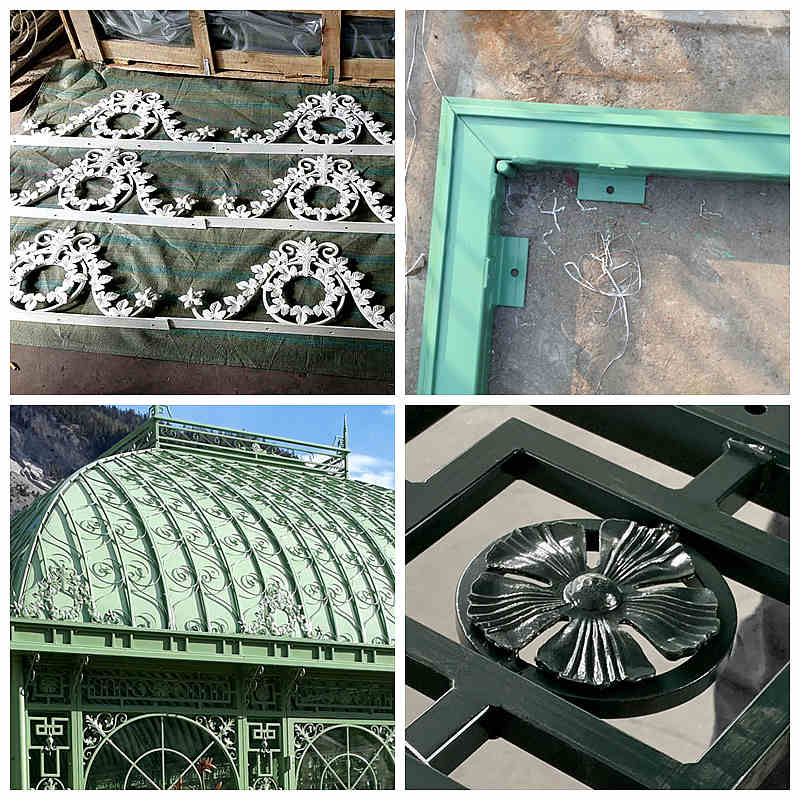 Mini Victorian Greenhouse, Small glass greenhouse ideas,
